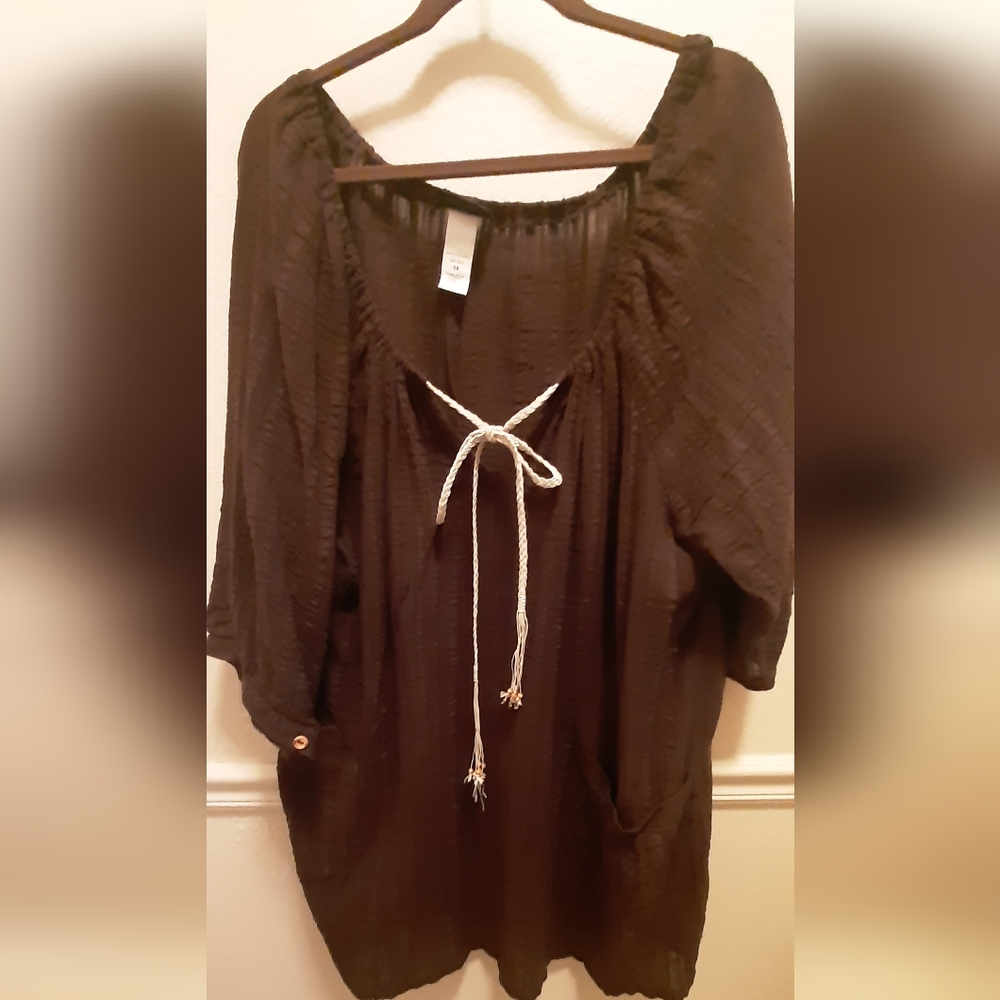 Dotti Chocolate brown swim cover up